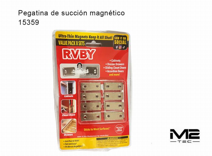 Etiqueta magnética para portas de armário, gavetas e armários