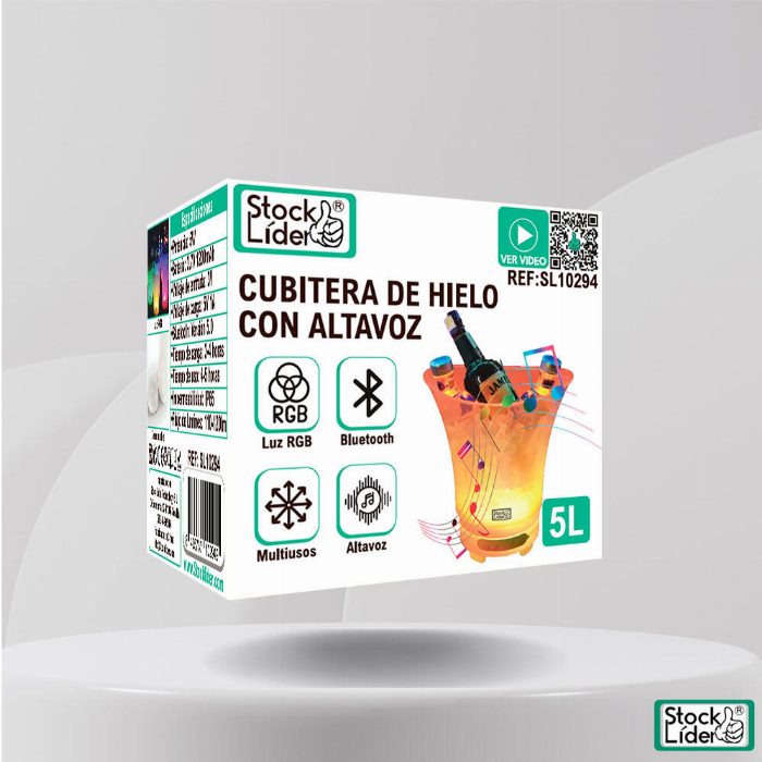 Balde de gelo com coluna
