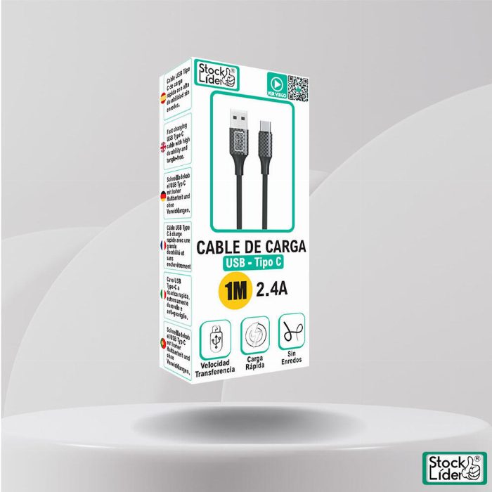 Cabo de carga USB - Tipo C 1m