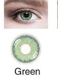 Lentes de contacto de cor verde - Olhar natural e expressivo