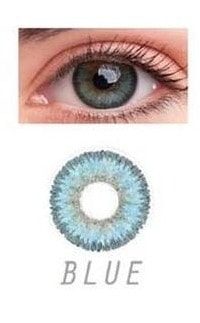 Lentes de contacto de cor azul - Efeito natural e aparência luminosa