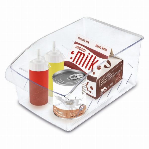 Pack 3 organizadores transparentes para frigorífico e despensa