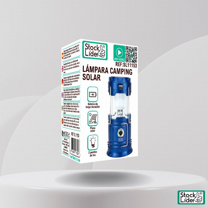 Lâmpada de acampamento solar