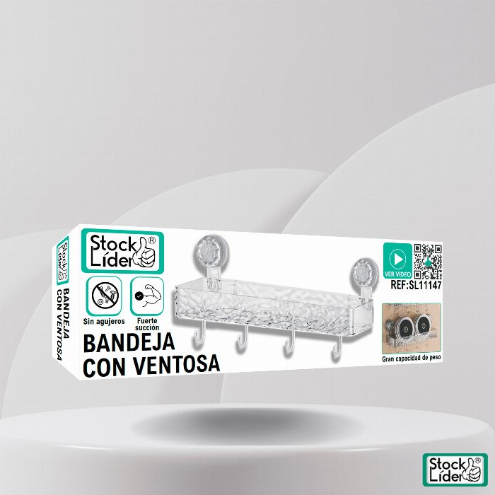 Bandeja com ventosa