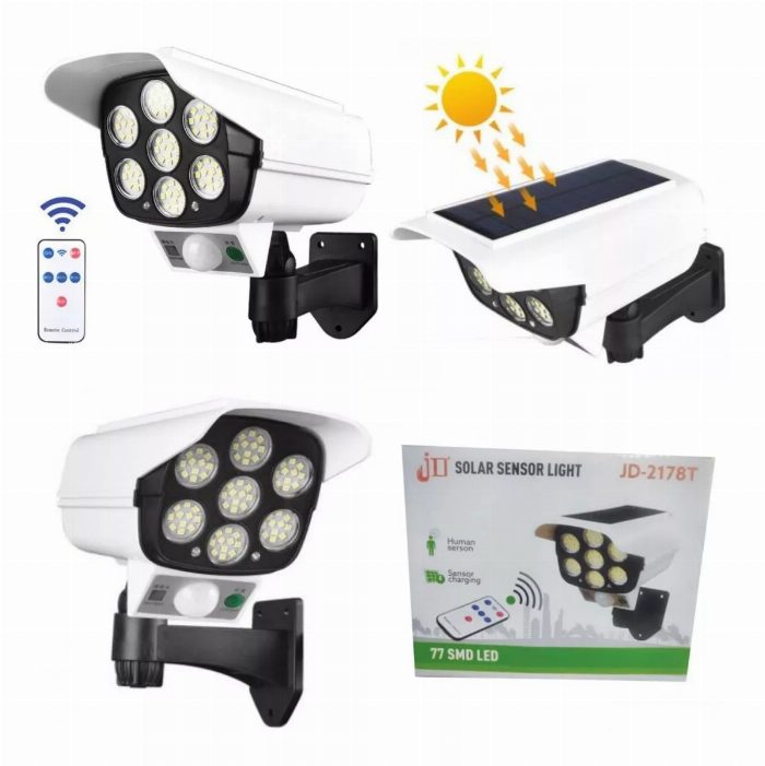 Simulador de câmera de holofote LED com controlo