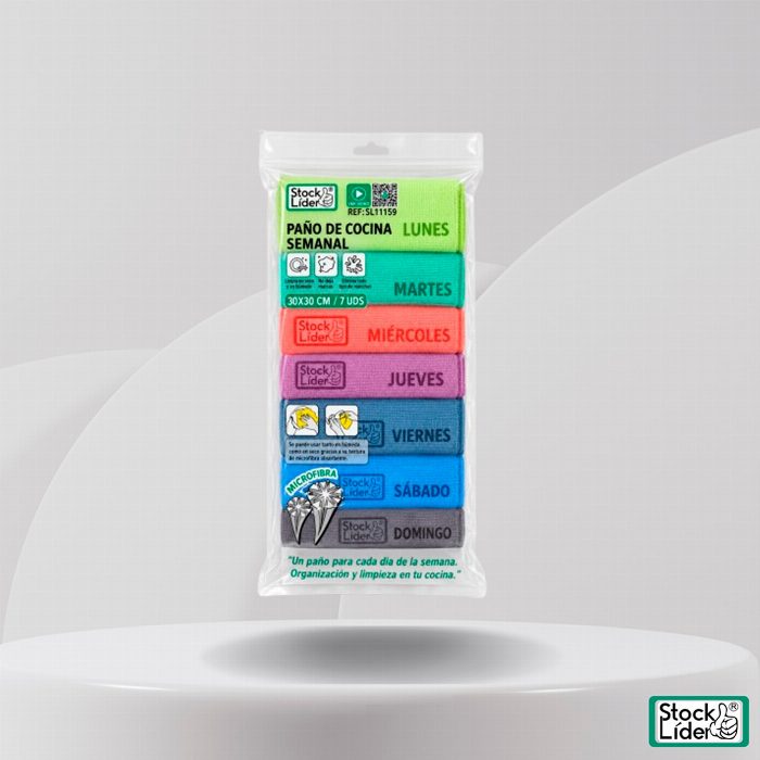 Pano de cozinha semanal 7 pcs