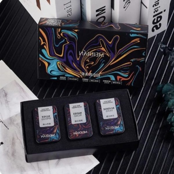 Conjunto de 3 perfumes sólidos com feromónios