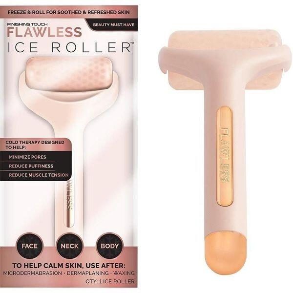 Massageador de refrigeração rolo frio. rosto, pescoço e corpo