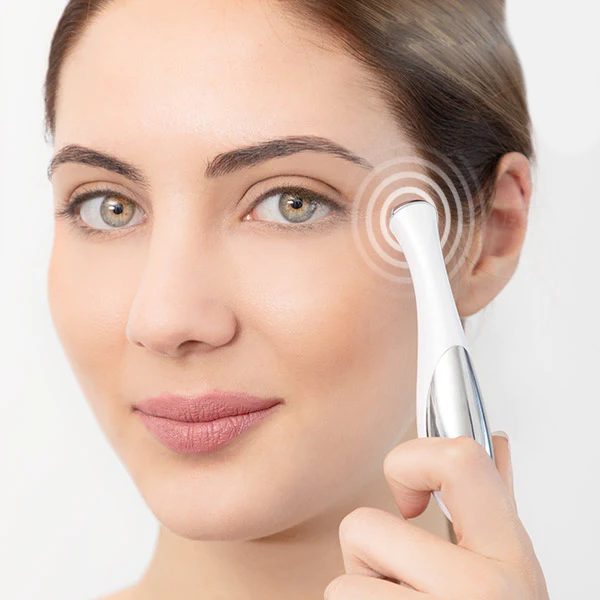 Caneta massageadora anti-rugas para olhos e lábios
