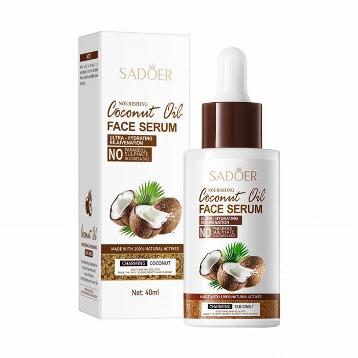 Sérum facial com óleo de coco 100% natural 40ml