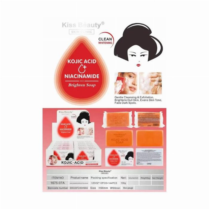 Sabonete ácido Kojic Pill + Vitamina C 100 g 1 Unidade Kiss Beauty