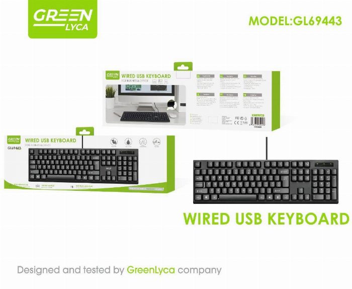 Teclado USB para escritório