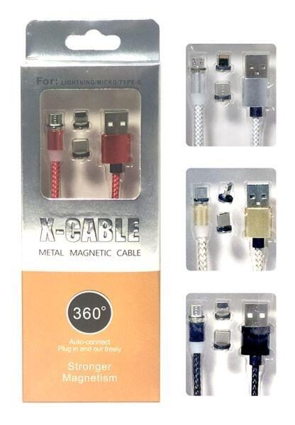 3 em 1 íman cabo USB