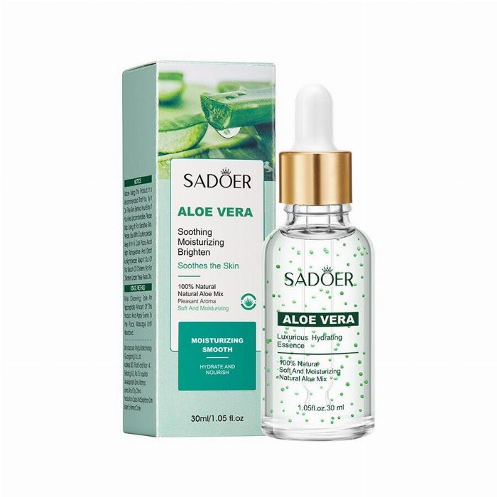 Essência facial calmante e hidratante 100% natural com aloe vera