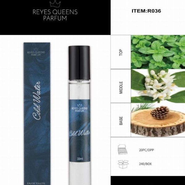 Perfume eau de toilette água fria pour homme 33ML