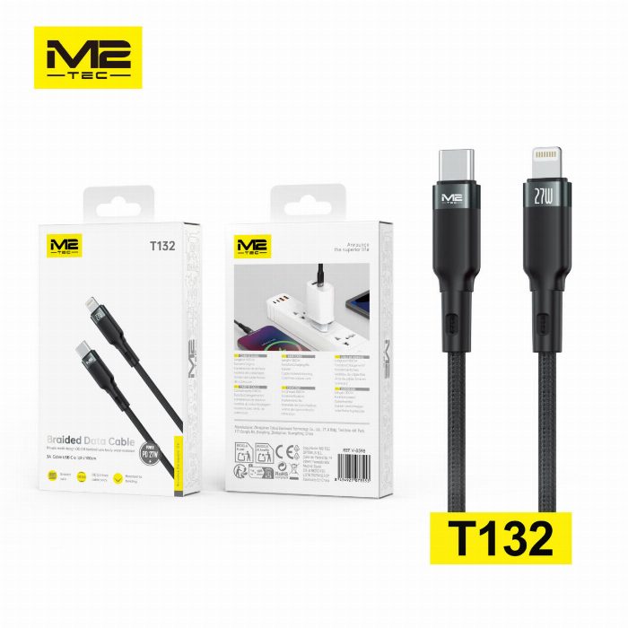 Cabo USB-A para Lightning, 27W, 1M, M2TEC