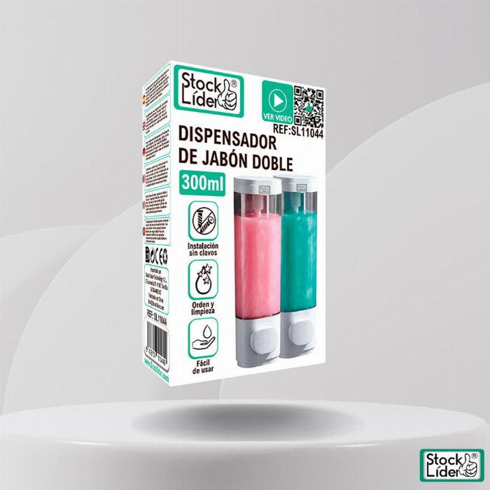Distribuidor de sabão duplo