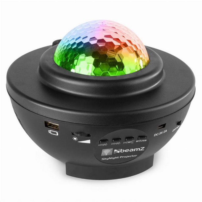 Estrelas do projetor LED Galaxy com coluna Bluetooth, direção de distância, temporizador e luz noturna infantil