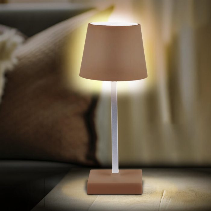 Candeeiro de mesa de toque LED ajustável e minimalista