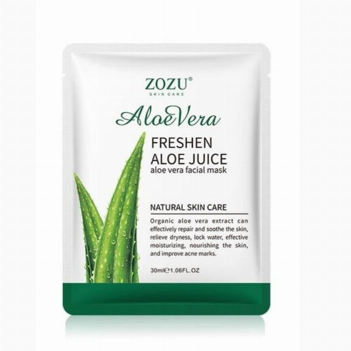Aloe Vera Reparando e Prendendo Máscara