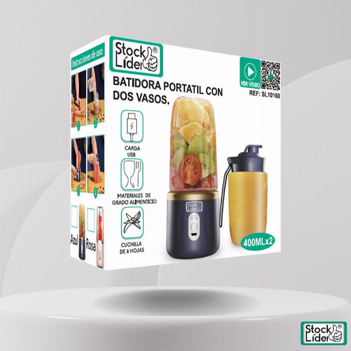 Liquidificadora portátil com dois copos