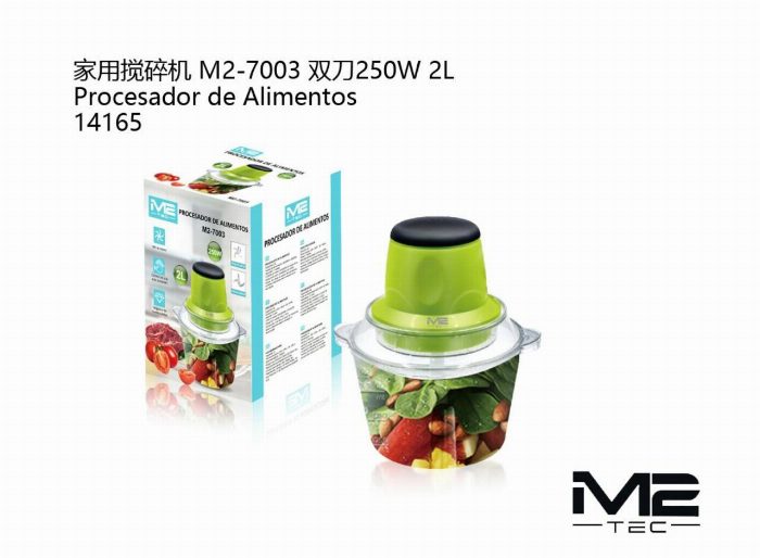 Processador de alimentos multifuncional 2L 250W