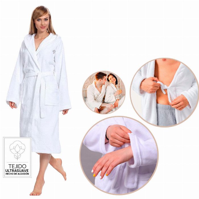 Roupão feminino extra suave e de alta absorção
