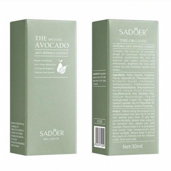 Essência Anti-rugas de abacate orgânico – 30ml