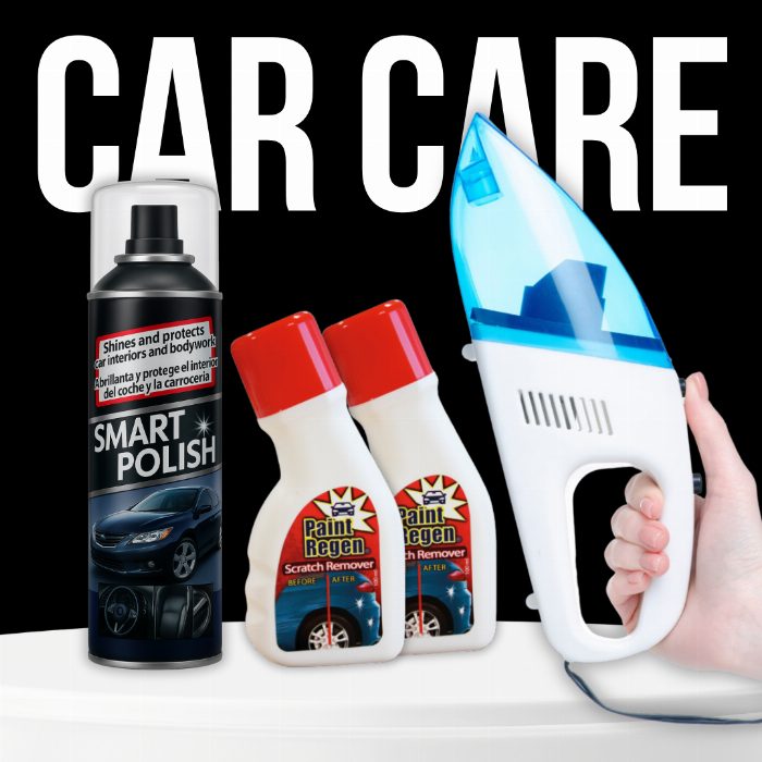 3 em 1 kit de carro: eliminar arranhões, brilhar e aspirar seu carro como um profissional