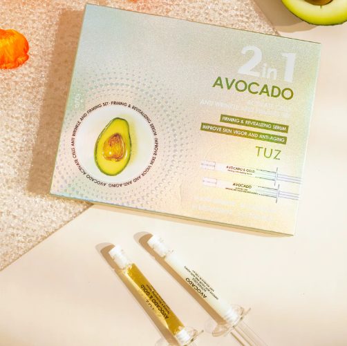 Conjunto 2 em 1 - Sérum do Ativador Telemóvel com Abacate e Hialuronato de Sódio