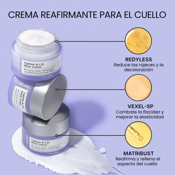 Creme anti-envelhecimento para o pescoço e decote