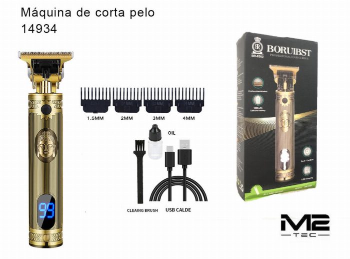 Máquina de cortar o cabelo profissional 1,5 mm · 2 mm · 3 mm · 4 mm