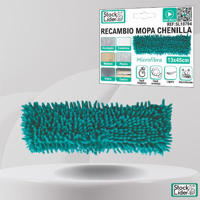 Substituição de mopa chenilla