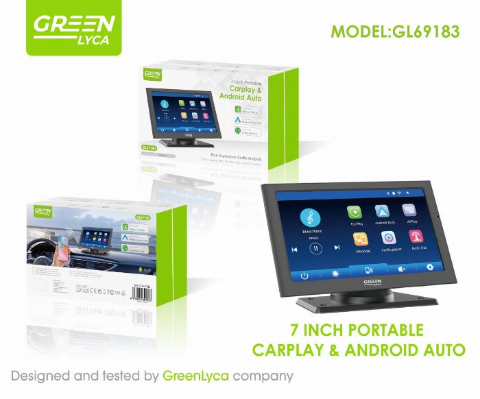 E MP5, 7 polegadas Android Auto CarPlay