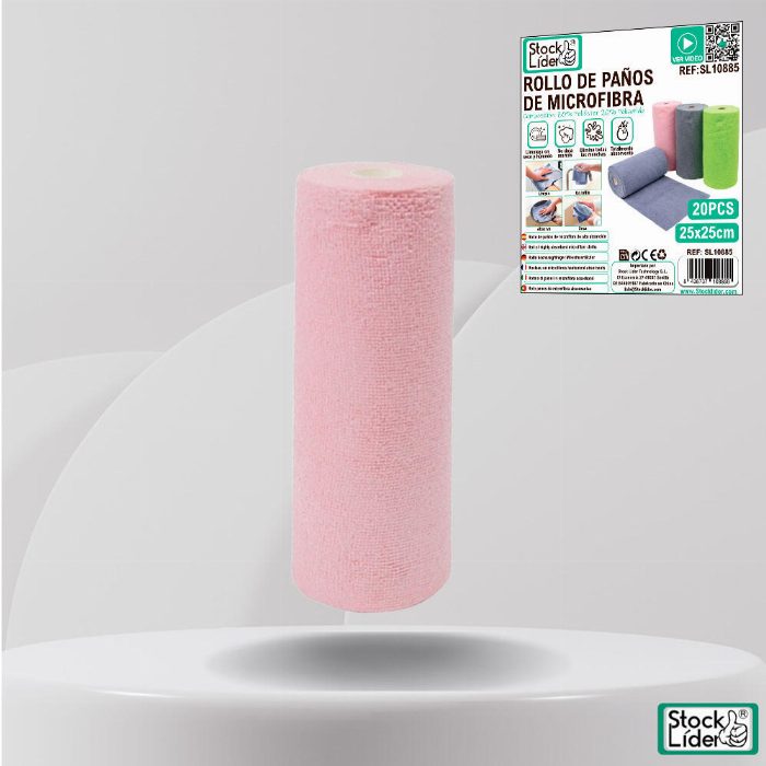Rolo de pano de microfibra