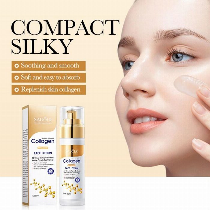 Loção facial anti-envelhecimento com colágeno puro - 80ML