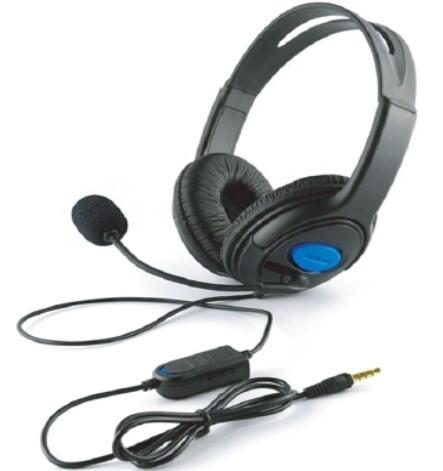 Auscultadores gaming para PS4 com microfone ajustável