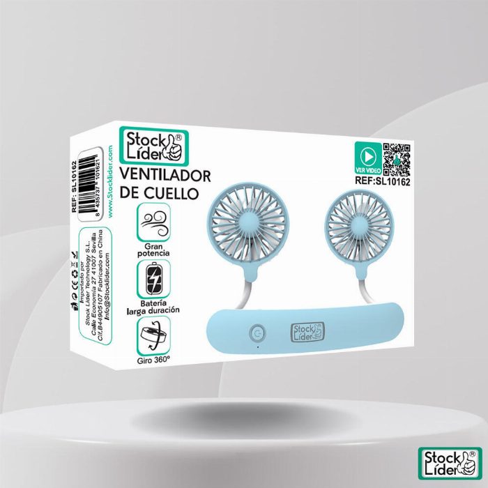 Ventilador de pescoço com lâminas