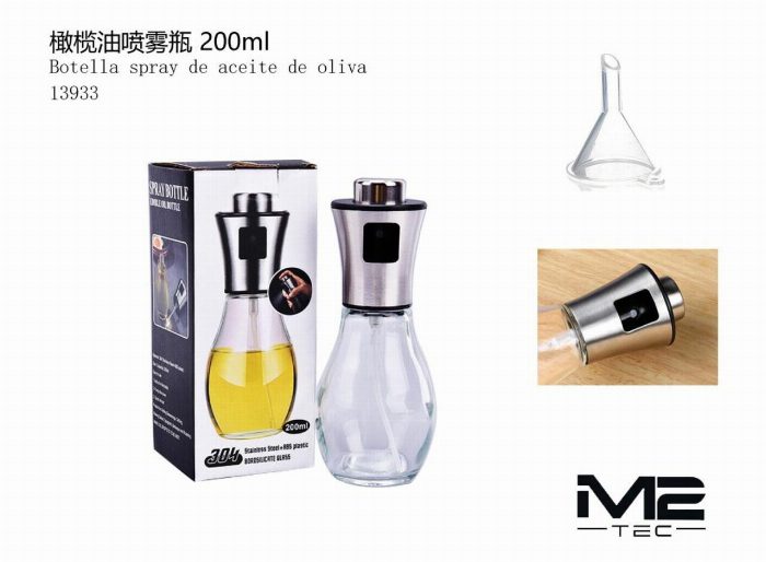 Garrafa de pulverização de óleo 200ML – Pulverizador de fogão anti-gotejamento