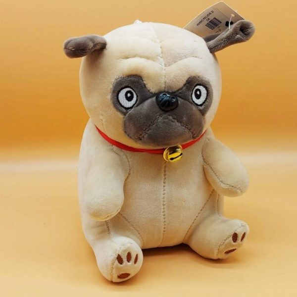 Pug de cão de pelúcia