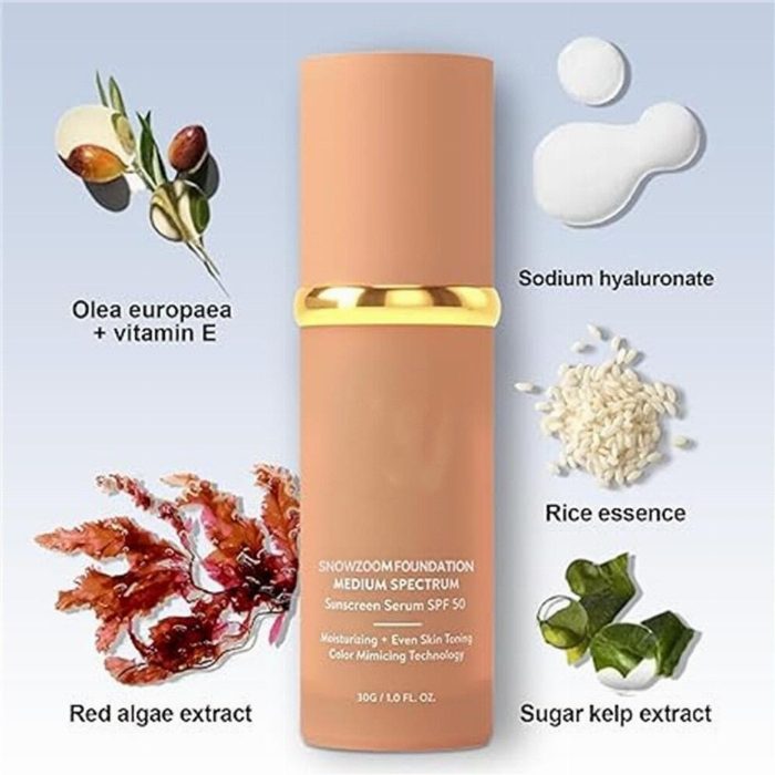 Base espectral média 4 em 1 impermeável SPF50