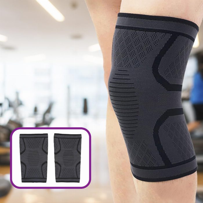 Desportos Joelheiras Elástico Elástico Ortopédico Compressão Joelho Paddle Anti-Slip e Respirável 2 peças
