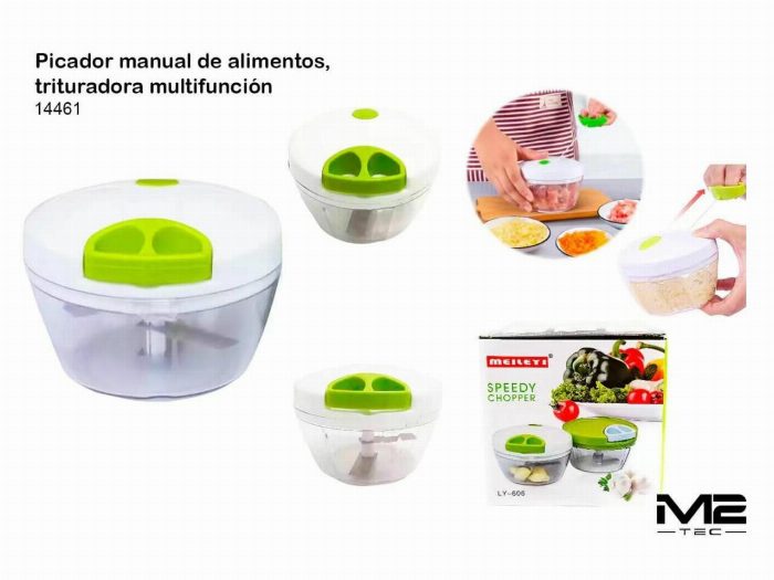 Chopper de alimentos multifunções manual