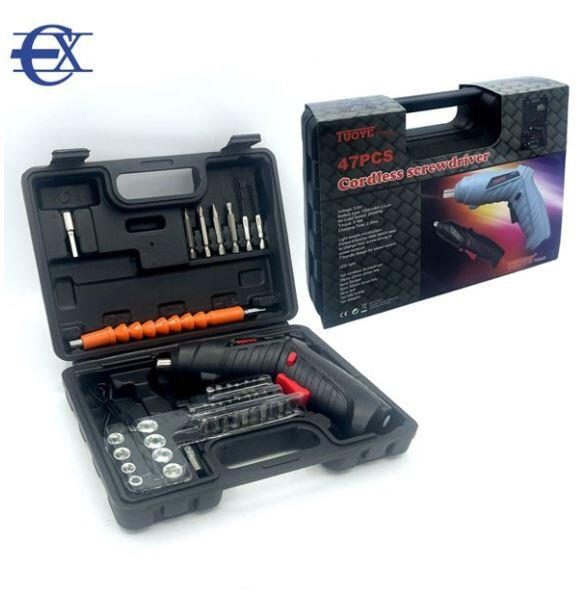 47PCS pasta elétrica da chave de fenda com caixa