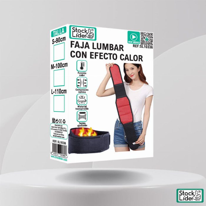 Correia lombar com efeito de calor