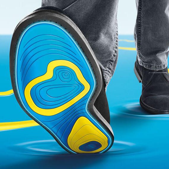 Pack de 2 pares de palmilhas de gel ativo uso diário tamanhos 36-41