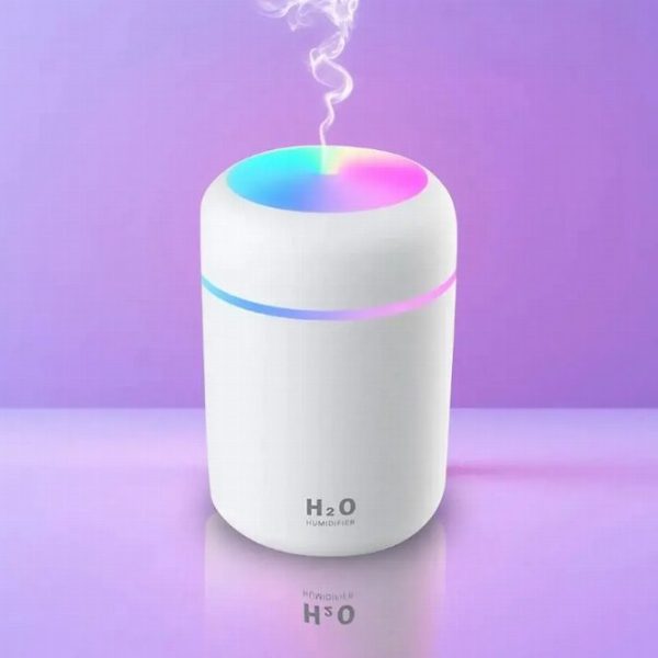 Humidificador LED rosa 300ml