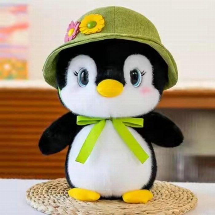 Pinguim de pelúcia macio bonito