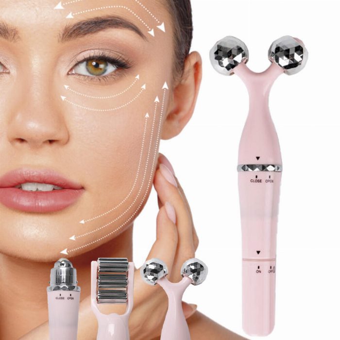 Rolo de massagem facial 3 em 1