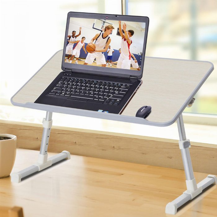 Mesa dobrável portátil do portátil com ventilador USB adaptável à cama e sofá